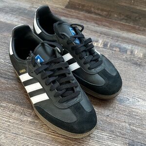 Adidas Samba Black Leather Sneakers